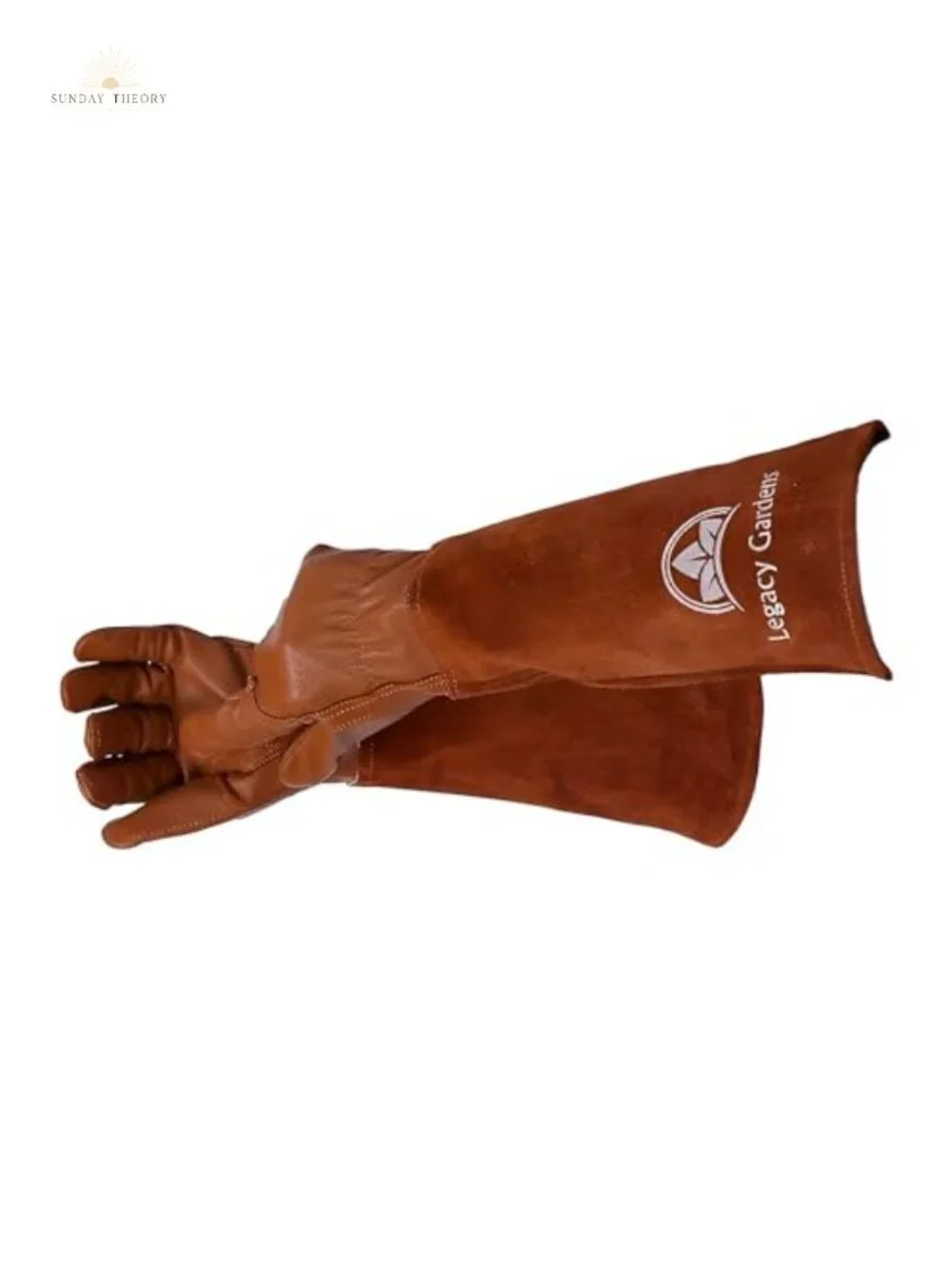 Thorn Resistant Goatskin Leather Gardening Gloves with Gauntlet Cuff, Medium